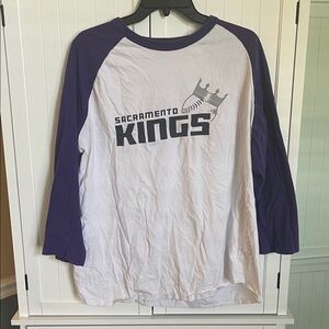 Sport-Tek Purple and White Sacramento Kings Shirt XL
